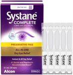 Systane Complete Preservative-Free Eye Drops For Dry Eyes, All-In-One Drops For All Types Of Dry, Multi-Symptom Dry Eye Relief, Dry Eye Relief from Extended Screen Time – 30 x 0.5mL