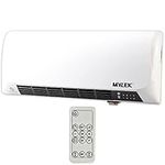 MYLEK Overdoor Air Curtain Heater Fan 2KW With Remote Control, PTC Ceramic Downflow Over Door Heater, Timer, Safe For Office, Bathroom, Commercial, Garage, (2000W Wall Heater, White)