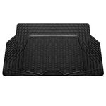 FH Group Climaproof™ for All Weather Protection Universal Fit Black Cargo Mats fits Most Cars, SUVs, and Trucks (Semi Custom Trimmable Vinyl, 55” x 32) Black