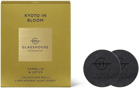 Glasshouse Fragrance Kyoto In Bloom Car Diffuser Scent Disk (Pack of 2)