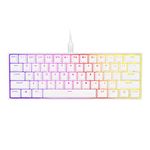 CORSAIR K65 RGB Mini 60% Mechanical Gaming Keyboard-Customizable Per-Key RGB Backlighting-Cherry MX Speed Mechanical Keyswitches-Detachable USB Type-C Cable-White