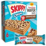 SKIPPY Creamy Peanut Butter And Chocolate Fudge Wafer Snack Bar, 1.3 Oz (36g)/Bar 6 ct
