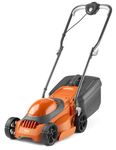 Flymo EasiMow 300R Electric Rotary Lawn Mower - 30 cm Cutting Width, 30 Litre Grass Box, Close Edge Cutting, Rear Roller, Manual Height Adjust, Comfortable to Manoeuvre, Foldable Handles, Lightweight