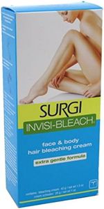 Surgi Invisi-Bleach Face & Body Hair Bleaching Cream 1.5 oz ( Pack of 3)