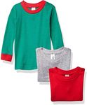 Marky G Apparel Baby Snug-Fit Rib Pajama Long Sleeve Crew Neck Top(Pack of 3)