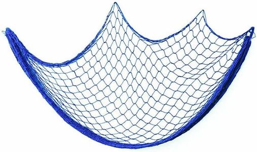 Fishing Net Decor DIY Beige/Blue Nautical Decorative Beach Mediterranean Party, Hemp Rope, Versatile for Home Decor