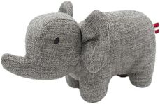 Plush Dog Toy for Chewers -Eric The Elephant- Soft, Durable, Squeaky & Tough - Cute Stuffed Pet Chew Toy for Small & Medium Dog Breeds & Puppies by Louie Living - Ideal for Pet Owners