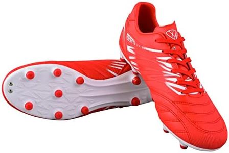 Vizari Valencia Adult Soccer Cleats - Lightweight and Durable Men's Soccer Shoes for Superior Performance - Unisex Mens and Womens Firm Ground Soccer Cleats with Round Studs for Maximum Traction,