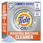 Washing Machine Cleaner by Tide, Washer Machine Cleaner with Oxi for Front and Top Loader Washer Machines, Deep Cleaning Odor Eliminator, 3 Month Supply