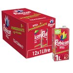 Rubicon Still 12 Pack Pomegrante Juice Drink, Made with Handpicked Fruits for a Temptingly Intense Taste "Made of Different Stuff" - 12 x 1L Carton