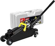 BIG RED AT82012B Torin Hydraulic Trolley Service/Floor Jack with Blow Mold Carrying Storage Case, 2 Ton (4,000 lb) Capacity, Black