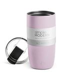 Simple Modern Travel Coffee Mug Tumbler with Flip Lid | Insulated Stainless Steel Iced Coffee Cup | Gifts for Women and Men | Voyager Collection | 470ml | Lavender Mist