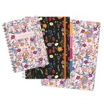 Pukka Pad Bloom Stationery Bundle Box of Wirebound Notebooks - Contains A5 Undated Daily Planner Pad, B5 Multi-Subject Project Book, and A4 Lined Jotta in Gift Box for Students and Professionals