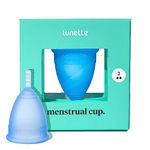 Lunette Reusable Menstrual Cup - Blue - model 2 For Normal Or Heavy Flow - (En Version)