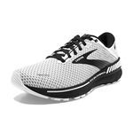 Brooks Women's Adrenaline GTS 22 Supportive Running Shoe, White/Grey/Black, 9.5