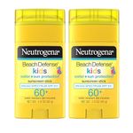 Neutrogena Beach Defense Kids Sunscreen for All Skin Type Stick Spf60+ Twin Pack, 2 X 1.5 Oz