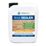 Smartseal Brick Sealer - 10 Year Protection - Brick Waterproofer & Breathable Brick Sealant. Safe, Easy To Apply, Water Resistant & Protects From Damp - Solvent Free, Premium Brick Sealer (5 Litres)