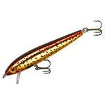 Rebel Lures Tracdown Minnow Slow-Sinking Crankbait Fishing Lure - Great for Bass, Trout and Walleye, Slick Brown Trout, 3 1/2 in, 3/8 oz (TD10494)