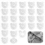 FINELYCR 24 Piece Duvet Clips, Duvet Clips to Keep Duvet in Place, Multifunctional Quilt Clips, Quilt Fixing Clips, Duvet Cover Clips, Prevents Comforter From Shifting in Duvet Cover