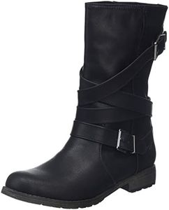 Rocket Dog Women's Bruly Biker Boots, Black A00, 6 US