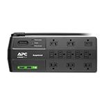 APC Surge Protector with USB Ports, P11U2MP10, 2880 Joule, 8' Cord, Flat Plug, 11 Outlet Power Strip