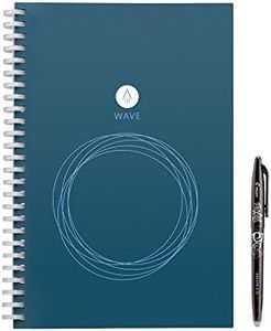 Rocketbook Wave smarter wiederverwendbarer Notebook − Executive / kleine - lade Notizen mit der iOS-/Android-App hoch, leere dann alle Seiten in der Mikrowelle und starte neu