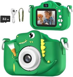 AONISE Macchina Fotografica Bambini, Regalo Bambina/Bambino dai 3 ai 12 Anni, Giochi Bambini Fotocamera Selfie, Videoregistratore HD 1080P, 32 GB, Regalo di Natale/Regalo di Compleanno