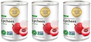 Premium Lychees in Syrup (6) - 20 oz | Natural Ingredient | Use For Mocktails, Cocktails, Drinks, Smoothies | Real Fruit Harvested At Peak Season | Four Elephants Brand | Non-GMO and Gluten-Free