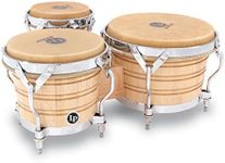 Latin Percussion LP202-AW Bongo Drum Natural/Chrome