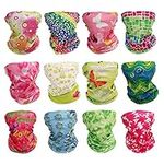 GUIFIER 12 Pack Magic Wide Tube Face Mask,Neck Gaiter, Headwear, Sports Scarf, Boho Bandana, Balaclava, Headband for Women and Men