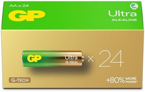 AA Batteries - Set of 24 | GP Ultra | AA Alkaline 1.5 V / LR06 Batteries - Long Life