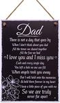 RED OCEAN Love And Miss You Dad Memorial Grave Plaque Father's Day Daddy Gift Bereavement Sign