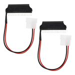 Create idea 2Pcs IDE 44pin to 40pin Desktop Converter Card Replacement 2.5inch to Desktop 3.5inch IDE Hard Drive Adapter Accessories Accessories for Laptop