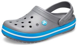 crocs Unisex Crocband Clog, Charcoal/Ocean, 9 M US Men's/11 M US Women's