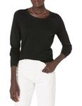 Amazon Essentials Women's Lightweight Crewneck Sweater, -black, Small