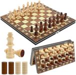 3 IN 1 Magnetic Chess Set Draughts 