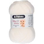 Patons Knitting Yarn, Acrylic, White, One Size