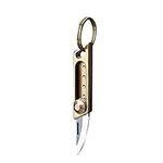 NHDT SW905 Mini Brass Alloy Package Opener Knife, EDC Tiny 1.8 Inchs Hang on a Keychain, Ultralight 0.53oz Portable Knife