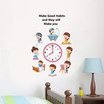 Decal O Decal Make Good Habbit and They Will Make You for Nursery School Kids Wall Stickers (PVC Vinyl,Multicolour)