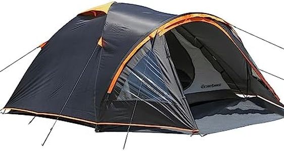 EchoSmile Tenda da Campeggio per 4 Persone,Impermeabile Ultraleggera Tenda,Facile da Installare,3-4 Stagioni Tenda Campeggio per Escursioni All'aperto