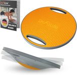 DH FitLife Balance Board, Wobble Board with Handles, Extra Large Ø 42cm, Max. 200 KG, Balance Trainer for Core, Balance & Strength Training, Fitness Balance Board for Adults