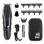 Wahl Clipper Aqua Blade Wet/Dry Beard Trimmer Kit, Lithium Ion All in One Grooming Kit for Beard, Ear, Nose and Body, Waterproof Cordless Rechargeable, By The Brand used by Professionals #9899-100