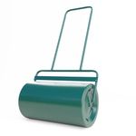 ARNOT Lawn Roller, Heavy-Duty Push/Tow Behind Water/Sand Filled Garden Drum Roller for Park, Garden, Yard, Ball Field, 13x24-Inch, 48L/ 13 Gallons, Green