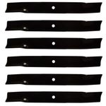 (6 Pack) Premium Replacement High Lift Lawn Mower Deck Blade fits Oregon 91-509 92-037 92-038 92-159