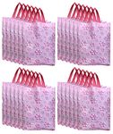 Kuber Industries polyester Non Woven Shopping BagLunch Carry BagTote BagGift Bag for Wedding, FestivalsPack of 50 (Pink)