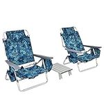 Goplus Backpack Beach Chairs, 3 Pcs