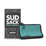 Ballsy Sud Sack Soap Pouch, Exfoliating Sponge for Baths and Showers - Compatible with Duke Cannon & Related Bars, Blue