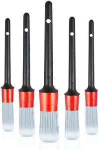 DoitEasy® UK 5x Professional Premium Detailing Brushes, Ultra-Soft, Non-Scratch, For Cleaning/Washing Cars. Each Detail Brush Is Safe For Valeting Delicate Surfaces, Inc. Paintwork & Alloy Wheels