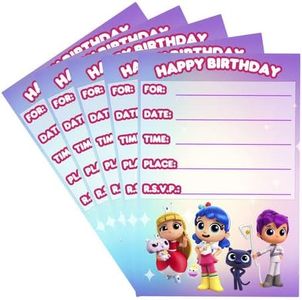 PC 10 Invitation Cards True and the Rainbow Kingdom For Birthday Party.