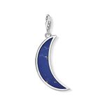 Thomas Sabo Women-Charm-Pendant Moon darkblue Charm Club 925 Sterling silver Y0006-771-2